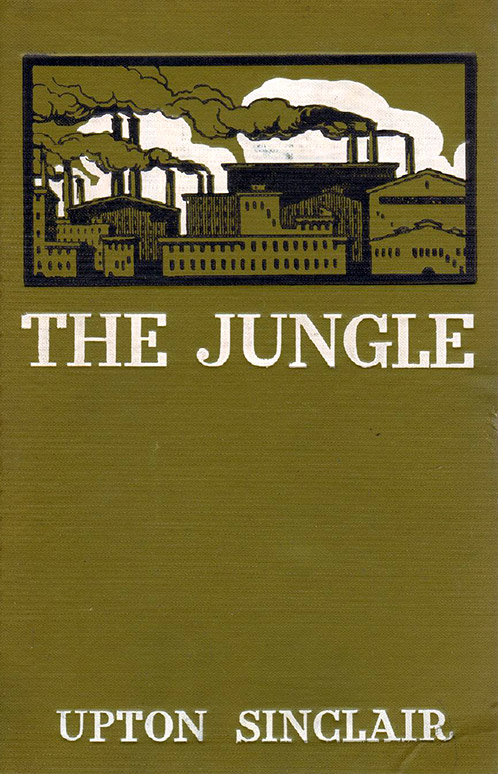 Book cover for The Jungle by Upton Sinclair