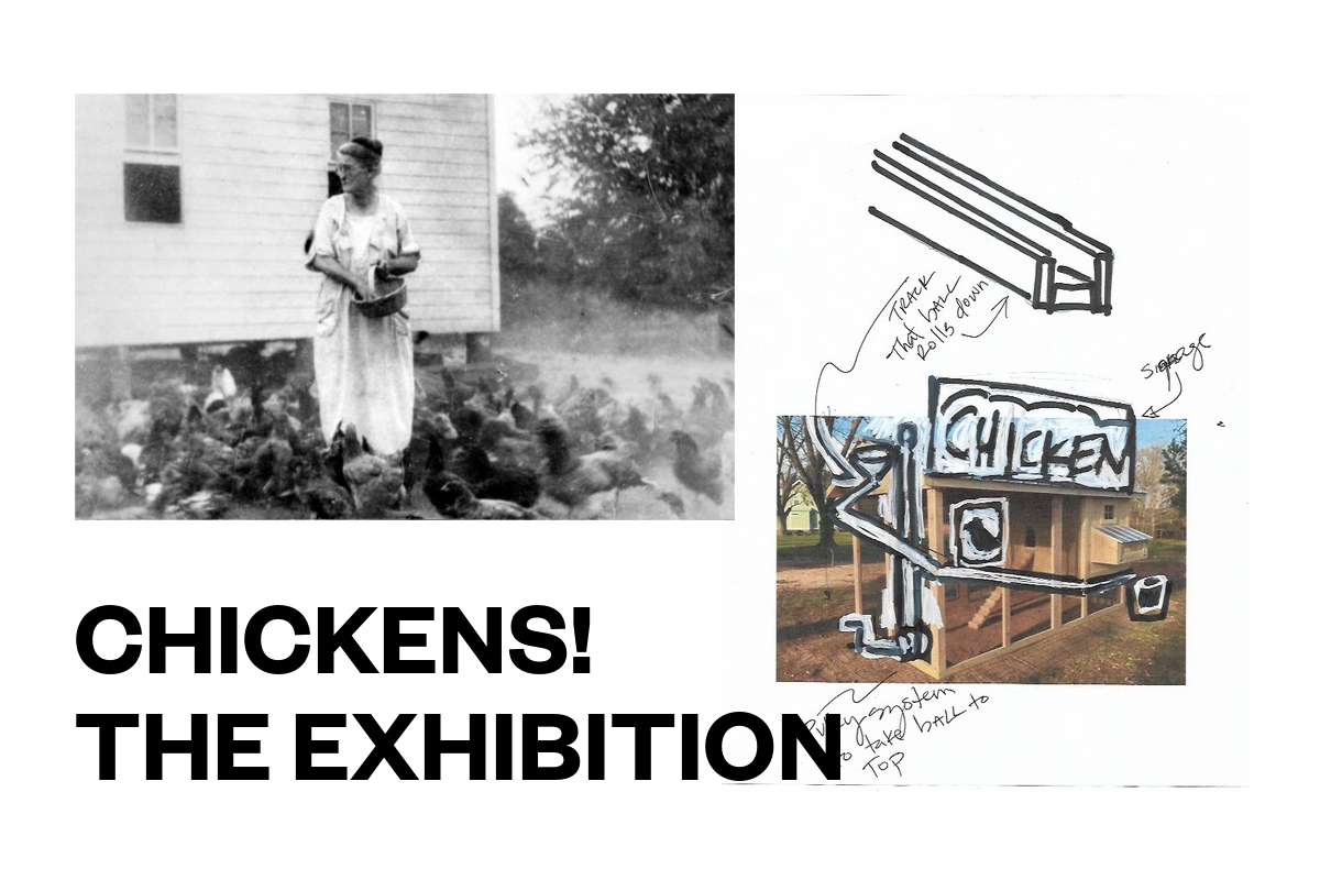 Flyer for Chickens! The Exhibition