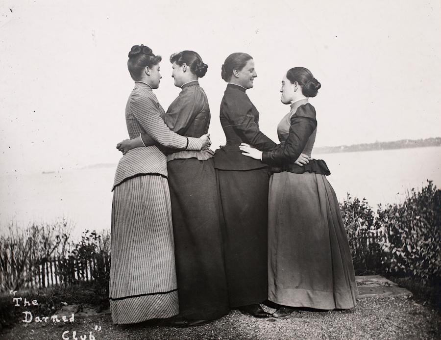 Photo of four women of The Darned Club