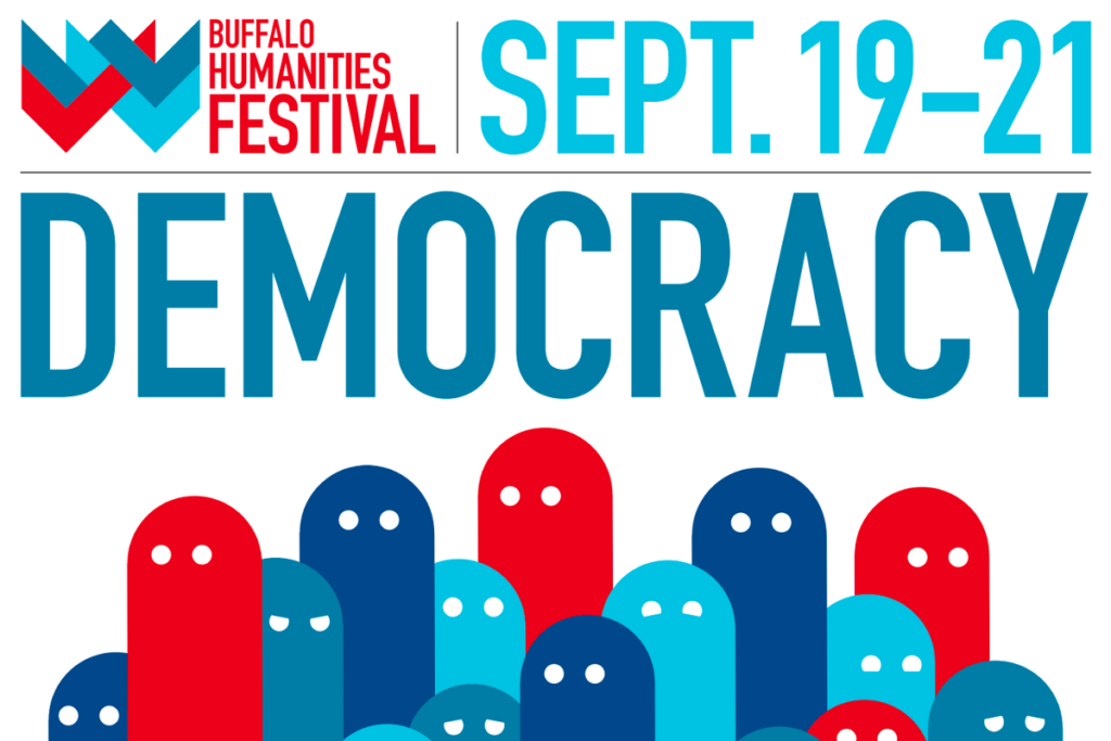 Flyer for Buffalo Humanities Festival: Democracy