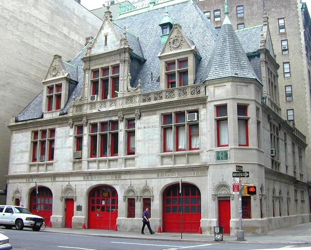 Historic firehouse converted into cinema, lower Manhattan